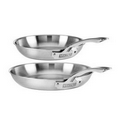 Professional 5-Ply 10" & 12" Fry Pans